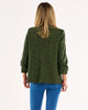 Leopard Jacquard Blazer - Green Leopard