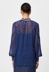 Phoenix Chiffon Blouse - Lapis Spot