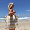 Light Cooler Tote - Butternut Stripe