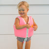 Kids Swim Vest 1-2 yrs - Poppy The Peach Neon Pink