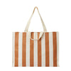 Carryall Beach Bag - Tierra Clay Bold Stripe