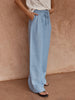 Beth Tailored Stripe Pant - Blue/White
