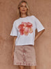 Salore Printed Tee - Peony Pink