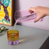 Color Stack Glass Carafe - Pink/Violet/Lemon