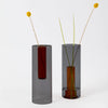 Reversible Glass Vase Large - Smoke/Amber