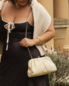 Goldie Clutch - Raffia Vanilla