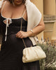 Goldie Clutch - Raffia Vanilla