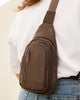 Boyd Nylon Sling Bag - Chocolate