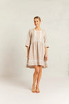 Babydoll Lace Linen Dress - String