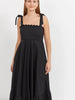 Brasilia Tie Maxi Dress - Black