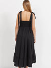 Brasilia Tie Maxi Dress - Black