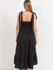 Brasilia Tie Maxi Dress - Black