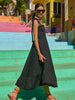 Brasilia Tie Maxi Dress - Black