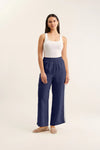 Tilly Linen Pant - Navy