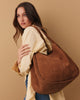 Capri Tote - Tan Microsuede