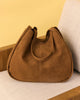 Capri Tote - Tan Microsuede