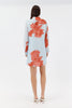 Nada Oversized Mini Shirt Dress - Red Floral