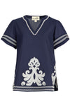 Border Control Top - Navy
