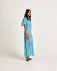 Mallika Silk Maxi Dress - Blue Nazar