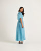 Mallika Silk Maxi Dress - Blue Nazar