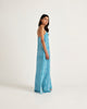 Lune Silk Maxi Dress - Blue Nazar