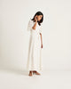 Mallika Cotton Maxi Dress - Floral Embroidery White