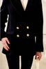 La Coveture Raffaella Reefer Coat Jacket - Navy