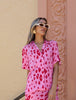 Cloud Break Shirt - Pink Leopard
