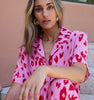 Cloud Break Shirt - Pink Leopard