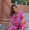Cloud Break Shirt - Pink Leopard