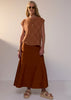 Naia Check Tee - Butterscotch