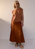 Naia Check Tee - Butterscotch