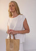 Naia Check Tee - White