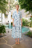 Tilda Ankle Woodstock Dress - Ocean