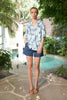 Taylor Woodstock Blouse - Ocean