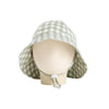 Broad Brim Hat - Sage Gingham