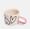 Mono Hearts Mug