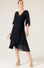 Vivienne Wrap Dress - Navy Sparkle