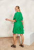 Halcyon Tie Dress - Emerald