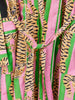 Tiger Stripe Dressing Gown - Pink/Green
