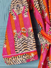 Tiger Stripe Dressing Gown - Pink/Orange