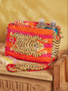 Tiger Stripe Wash Bag - Pink/Orange