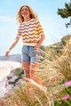 Rainbow Wave Knit Tee