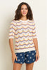 Rainbow Wave Knit Tee