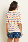 Rainbow Wave Knit Tee