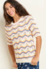 Rainbow Wave Knit Tee