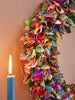 Recycled Sari Wreath - Multicolour