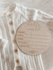 Etched Wooden Plaque - Hello World + Birth Details