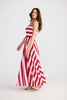 Thandie Dress - Red Stripe