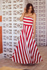 Thandie Dress - Red Stripe